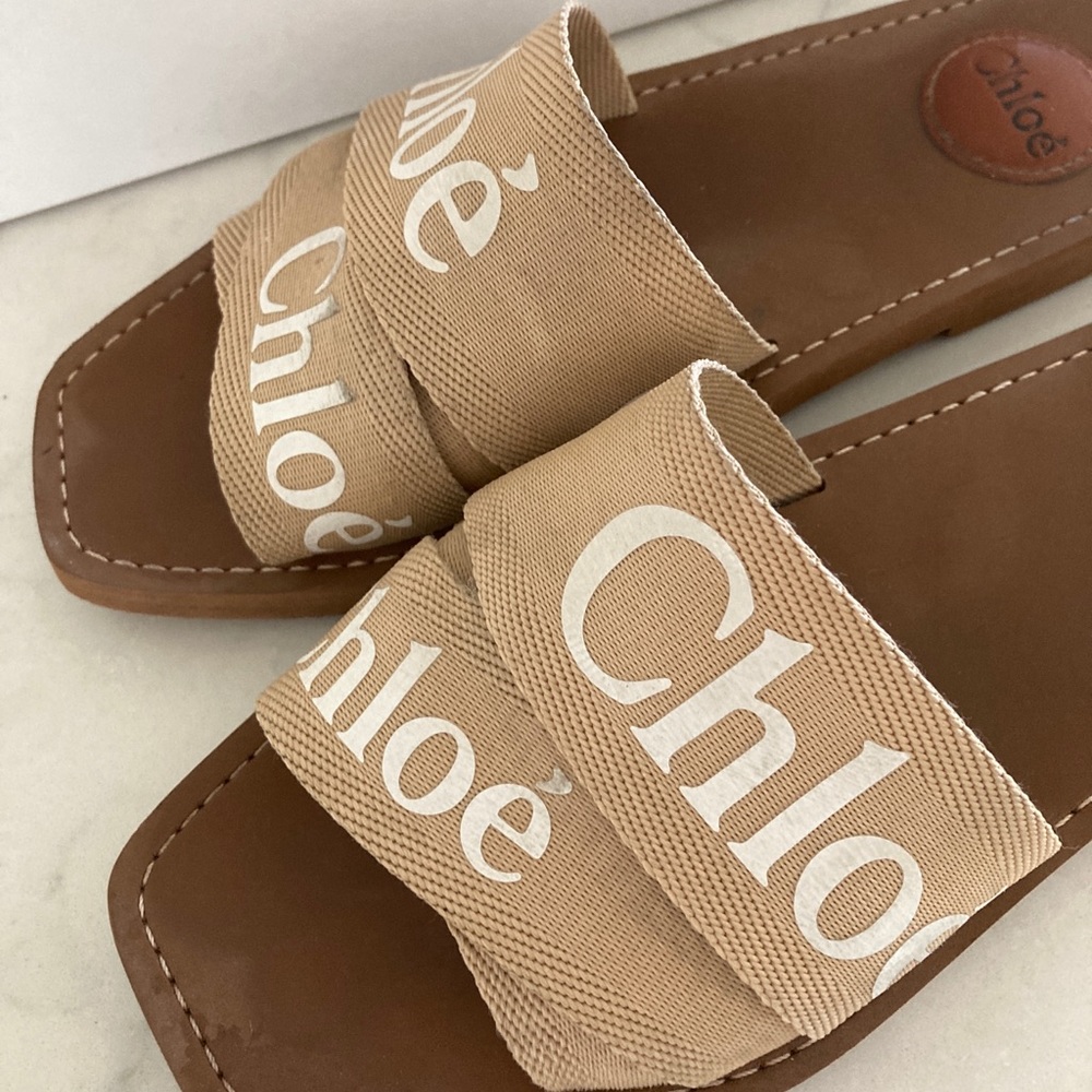 Chloe Tan and Brown Sandals